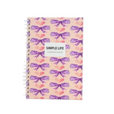 China Handmade Spiral Binding Diet School Agenda Notebook with CMYK Offset Printing and More for sale