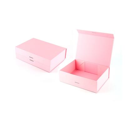 China Custom Logo Hardcover Paper Packaging Foldable Magnet Folding Gift Box With Magnetic Lid for sale