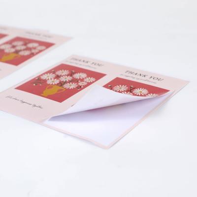 China Waterproof Paper Rectangle Thank You Stickers Gift Decoration Packaging Seal Stickers for sale