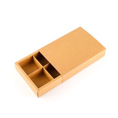 China Custom Color Brown Blank Jewelry Chocolate Cookies Packaging Box Drawer Gift Paper Box for sale