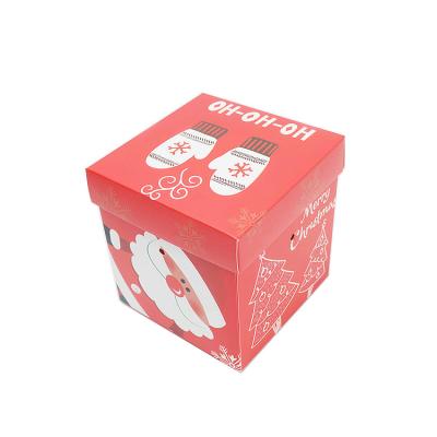 China Custom Rood Kerstversiering Chocolade Candy Gift Packaging Dozen voor Kerstcadeau Te koop