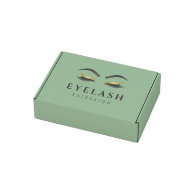 China Private Label False Eyelash Shipping Paper Box Corrugated Board Eyelash Packaging for sale