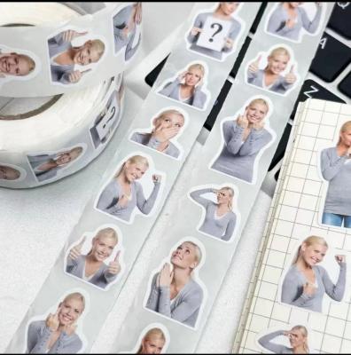 China Waterproof Round Self Adhesive Sticker Roll Vinyl Circle Label Sticker for sale