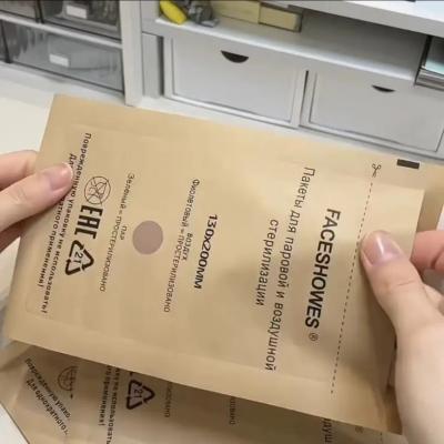 China CMYK-kleurenpapier Printdiensten Pesta Bruin Kraftpapier Ziplock Bag Te koop