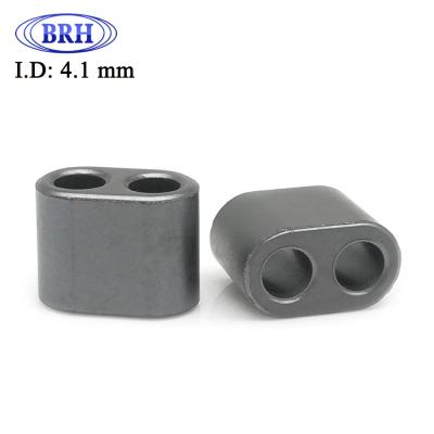 China Industrial magnet high permeability ferrite core with two holes for EMC for sale