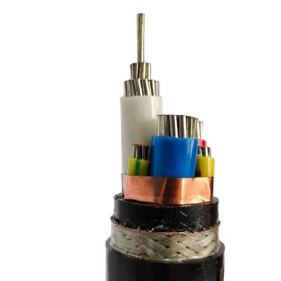 China Industrial BPYJVP 0.6/1KV 3*95+3*16 Insulated Copper Wire PVC Armored Sheathed Cable for sale