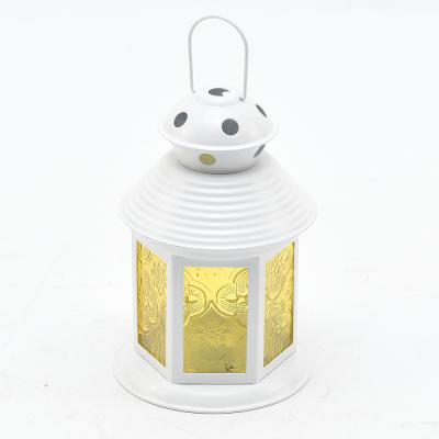 China Wholesale Home Wedding Party Night Decoration Lanterns Wholesale White Round Colored Glass Small Round Hanging Moroccan Tea Light Lantern for sale