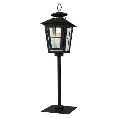 China Outdoor Decoration Vintage Cemetery Outdoor Metal Candle Lantern With Grid Design for sale