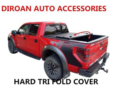 China 2018 Hot Selling Hard Triple Tonneau Truck Cover For 2015-2018 Supercrew 2F-150 5.5 Cabin for sale