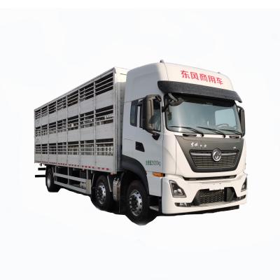 China Hot Sale Dongfeng Tianlong 6x2 3 Platforms Live Pig Delivery Poultry Livestock Transport Pig Fence Truck 11825*2530*3970 for sale