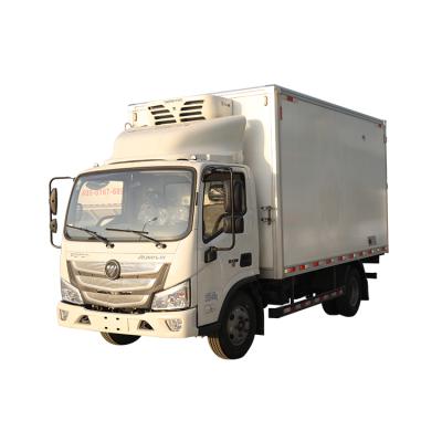 China Hot Sale Foton 4x2 1 Ton Refrigerated Transport Vehicle Cooling Van Small Refrigerator Truck 1-10T Unique Design for sale