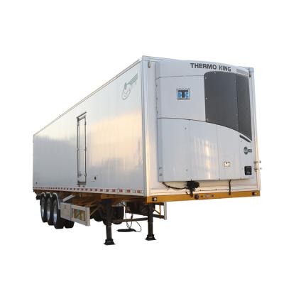 China Cooling truck trailer 13m box freezer fridge trailer refrigerated trailers for sale for sale