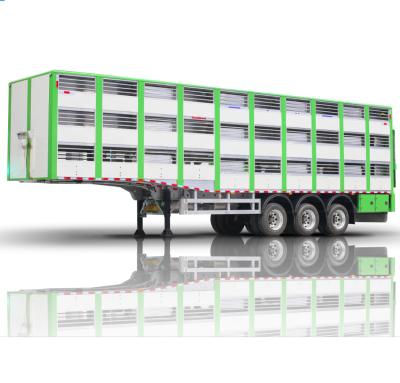 China Hot Selling Truck Trailer Product Animal Transport Truck Trailer for sale