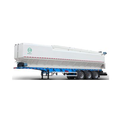 China Hot Sale 56cbm Poultry Trailer Cereal Trailer Bulk Feed Trailer For Chicken And Pig Feed for sale