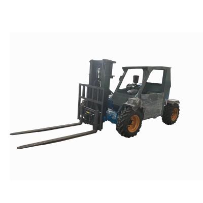 China Cultivates hot sale diesel 1.3 ton four wheel drive transmission hydraulic forklift for sale