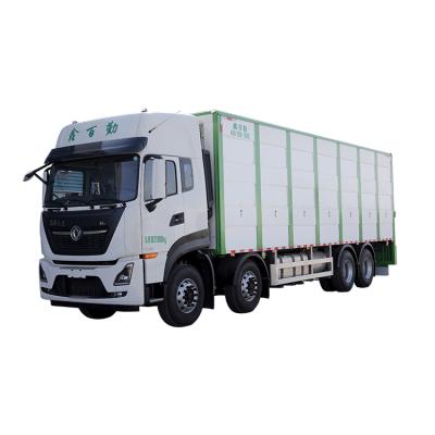 China New type dongfeng animal transport truck pig transport truck low price livestock poultry transport truck 11800*2500*3960mm for sale