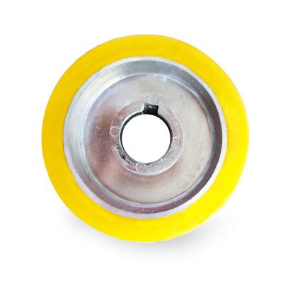 China Industrial Oem Manufacture Durable Polyurethane Metal Core Rubber Pu Wheels for sale