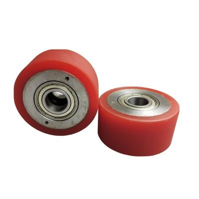 China Industrial Factory Made Iron Aluminum Core Solid Polyurethane Pu Rubber Wheels Heavy Duty Wheels for sale