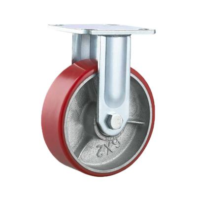 China Industrial Good Quality Sliding Roller Track Heavy Duty Polyurethane Swivel Casters Wheels for sale