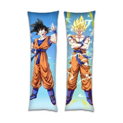 China Long Viable Polyester Anime Dakimakura Anime Dragon Ball Son Goku Kakarotto Body Pillow Case for sale