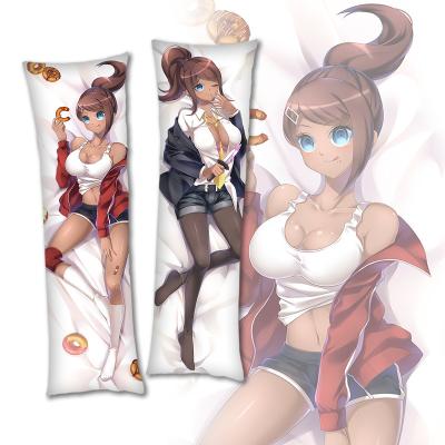 China Viable 2way Sublimation Upgrade Anime Pillow Case Body Custom Sublimation Zipped Silk Pillow Case for sale