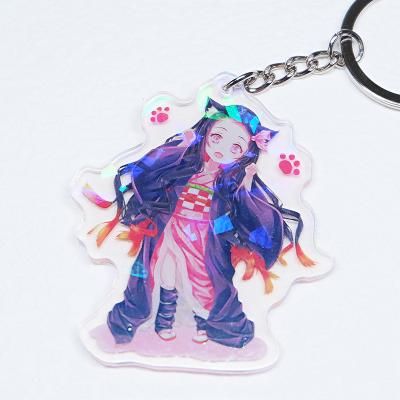 China Custom Cute Promotion Gift Maker Design Print Clearly Charming Acrylic Keychains for sale