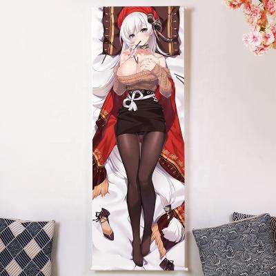 China Hot Sale Anime Azur Lane HMS Belfast Automotive Fabric Print Custom Scroll Poster Wall Scroll for sale