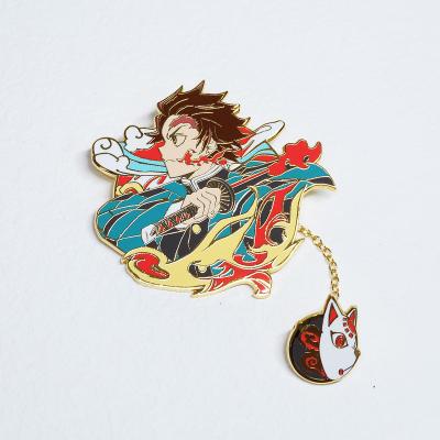 China Manufacturer Cheap Custom Cartoon Metal Lapel Pin Funny Bunny Enamel Lapel Sweet Pin Customized for sale