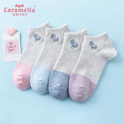 China Korean Cute Ankle Summer Socks Colorful Women Viable Socks for sale