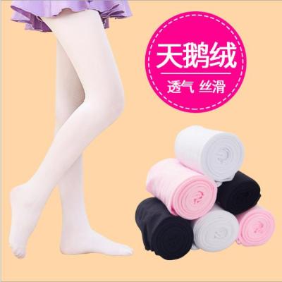 China Sustainable Soft Pantyhose Girls Pantyhose Velvet Dance Socks For Kids for sale