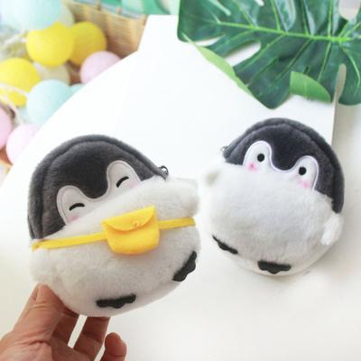 China Other Mini Wallet Cartoon Plush Creative Cute Penguin Shaped Coin Purse for sale