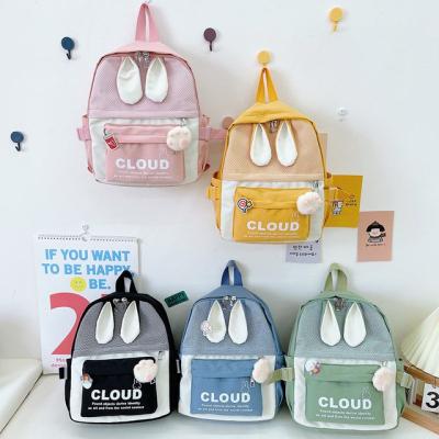 China Cute Fashion Design Bear Cartoon School Bags Kids Canvas School Backpacks Day Bag for sale