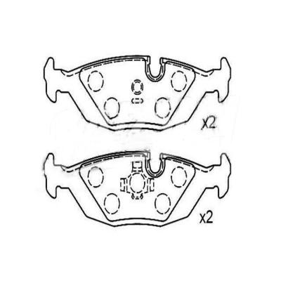 China Car Part Car Front Parts Machine Auto Auto Brake Pads Set For D1453 For Mercedes Brake Pad for sale