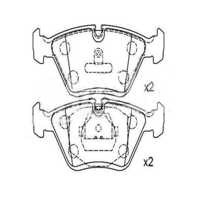 China car part D1304 Z36 power stop hilux brake pad kit fit brake pad for toyota brake pads for sale