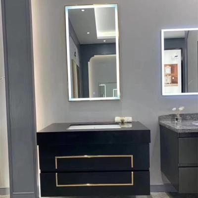 China 35' illuminated x 24' frame smart tuya led bathroom mirror with wifi and blue tooth for sale