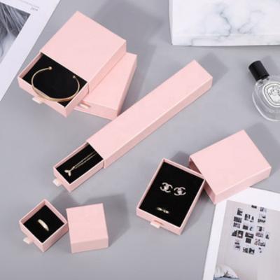 China Sindlan Jewelry Package Customized Cardboard Drawer Jewelry Packaging Box Gift Box Necklace Earring Paper Bracelet Ring Jewelry Box for sale