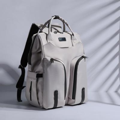 China Multifunctional Logo Nappy Baby Bags Adult Mom Diaper Backpack Diaper Bag Factory Customized Anti-theft for sale