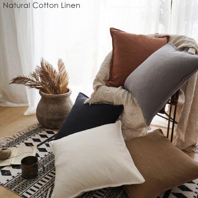 China Nordic Knitted Soft Canvas Pillow Case Anti-Static Decorative Cotton Cushion Covers Zipper For Sofa Seat Bed Car Hotel for sale