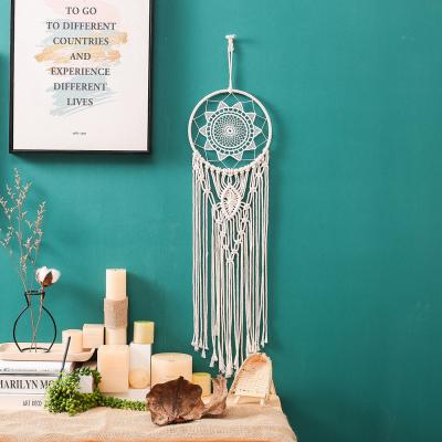 China Minimalist Nordic Indian Boho Wall Decor Cotton Woven Macrame Wall Hanging Home Christmas Wedding Decoration Tapestry for sale