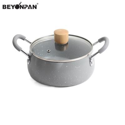 China TEMPURA Aluminum Sustainable Pot Mini Deep Fry Pan With Non Stick Liner Pour Spout With Oil Filter Screen for sale