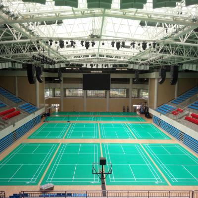 China 100% Pure PVC Vinyl Plastic Sports Flooring For Badminton Courts 5.0 7.0mm Indoor Mat A-21145 for sale