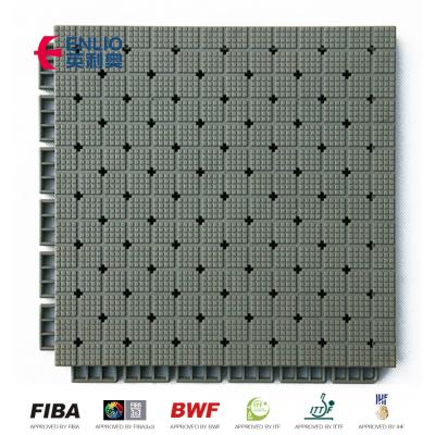 China Rubber Material Sports Court SES Court Flooring For Indoor And Outdoor Sports Court for sale