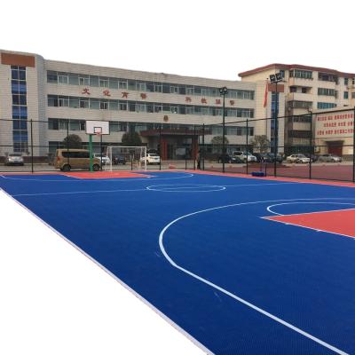 China Futsal Throwing Hockey Basketball Volleyball Cushion Universal Use Quality Cushion Mat PP Elastic Court Tiles for sale