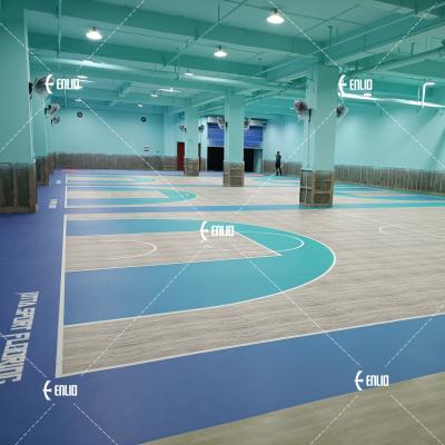 China Basketball Court FIBA ​​Quality Multi Purpose PVC Roll Used Basketball Floors For Sale for sale