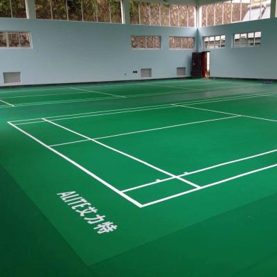 China Portable Badminton Rig Badminton Court PVC Sports Floor Indoor Standard for sale