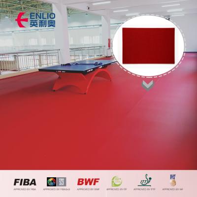 China Hot Selling Eco - Friendly Vinyl Flooring Ping Pong Mat Indoor Sports Flooring Mat for sale