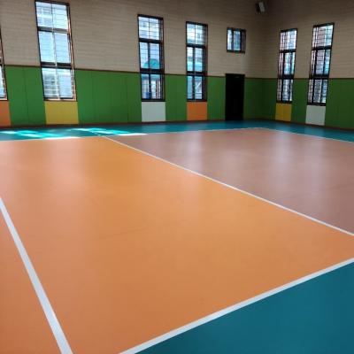 China PVC Vinyl Indoor Sport Flooring Volleyball Court Badminton Court Mat Sport Surface Flooring Y-26170 for sale