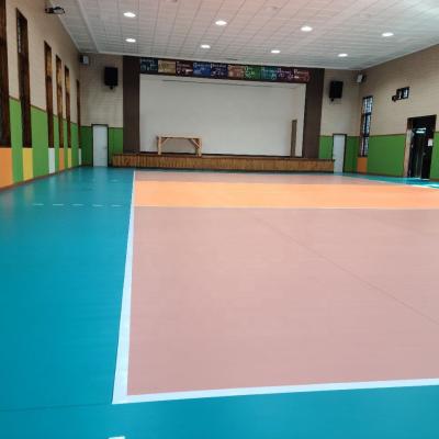 China PVC Sports Court Flooring Volleyball Sports Court Indoor Sports Surface Flooring Manufacturer Y-26170 for sale