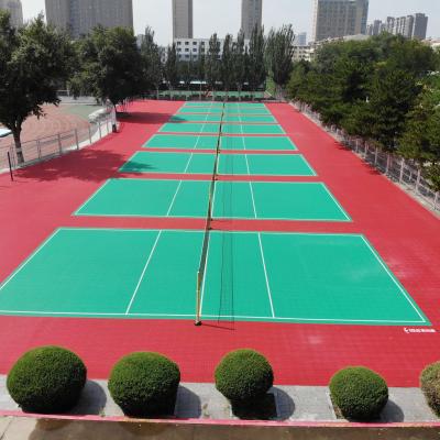 China Tennis Futsal Throw Hockey Basketball Volleyball Universal Use ITF Approved High Quality PP Material Flooring For Tennis Court for sale