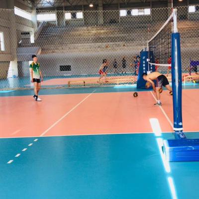 China Full Set Modern Professional Indoor Volleyball PVC Flooring Rain Drop Pattern for sale